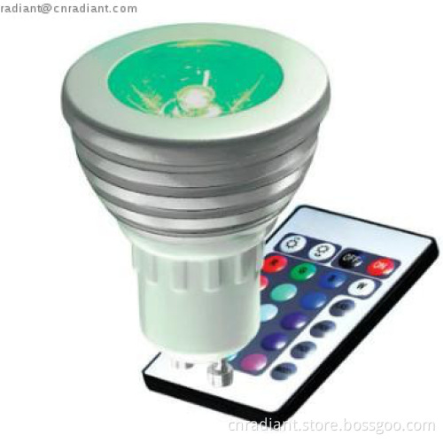 IR Remote Control GU10 16-color led multicolor lights,4w (AC 100-240V)